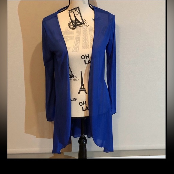 BCBG Long sheer open cardigan by BCBG Max AZRIA - Picture 8 of 8